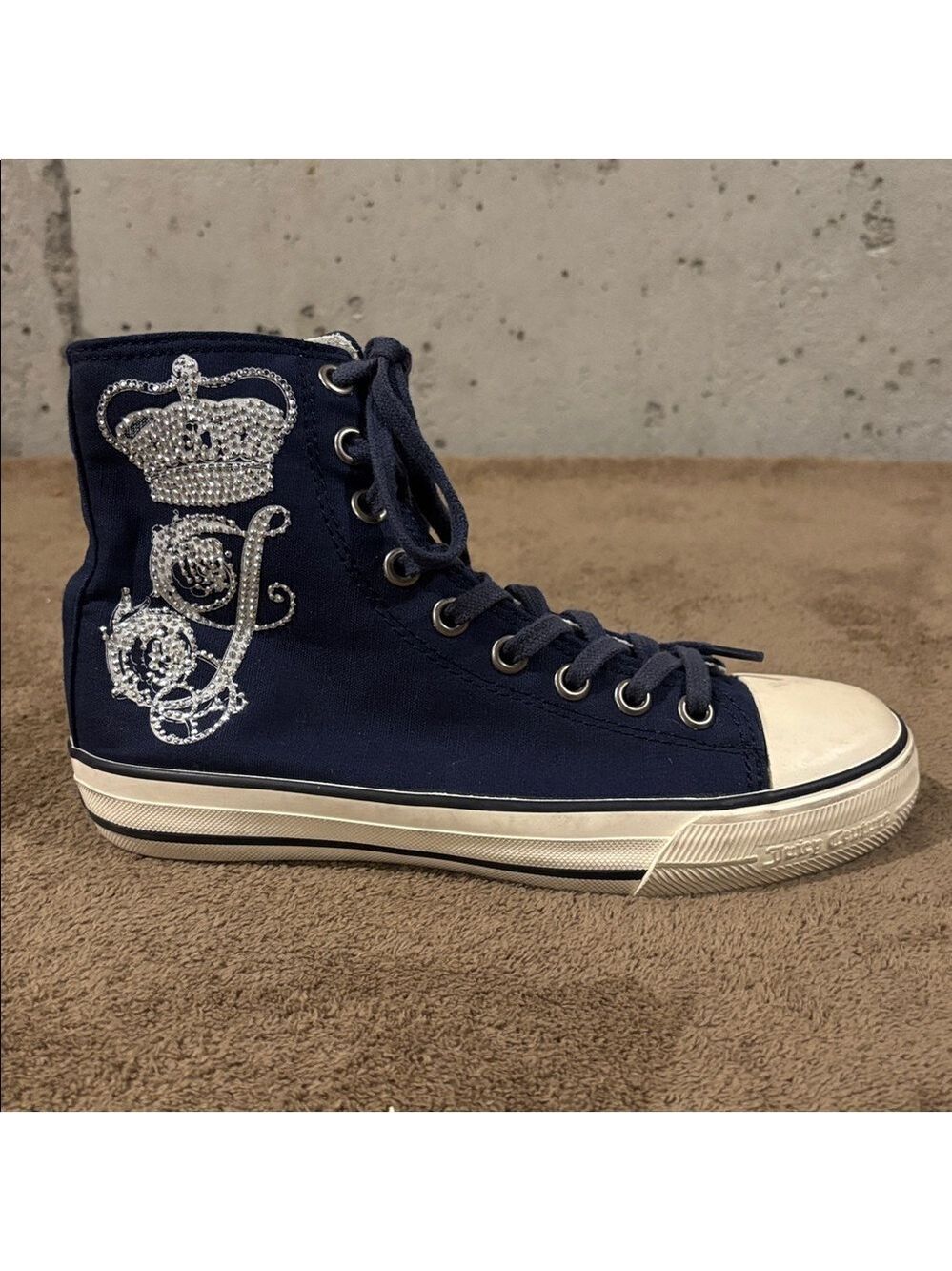 Juicy Couture Navy Blue High-Top Sneakers - Sneakers 6.5